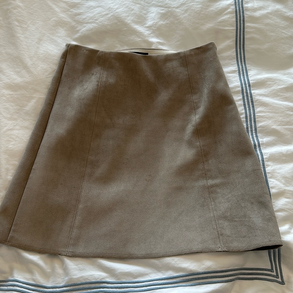 Suede skirt